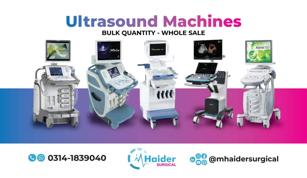 Ultrasound Machines - Color Dopplers - Wide Range - Bulk Quantity 0