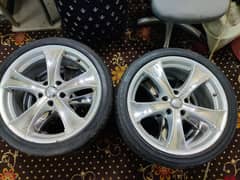 japnese 18 inches rims and japnese dunlop tyres