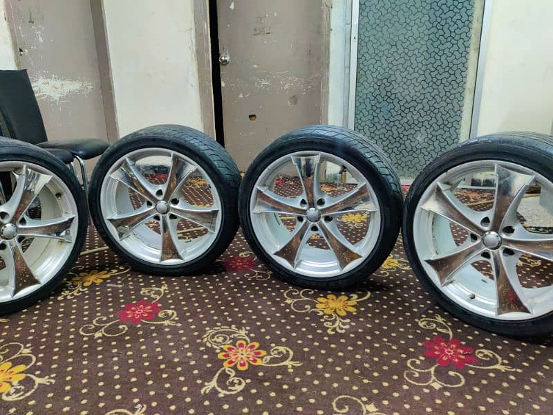japnese 18 inches rims and japnese dunlop tyres 2