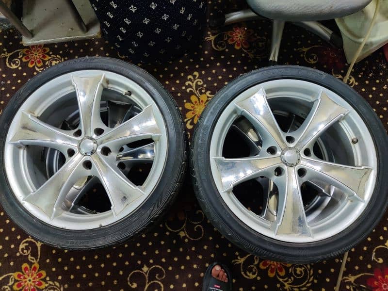 japnese 18 inches rims and japnese dunlop tyres 3
