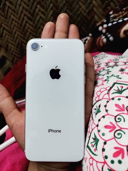 i phone 8 official pta approved 10by10condition 64gb 83%health 0