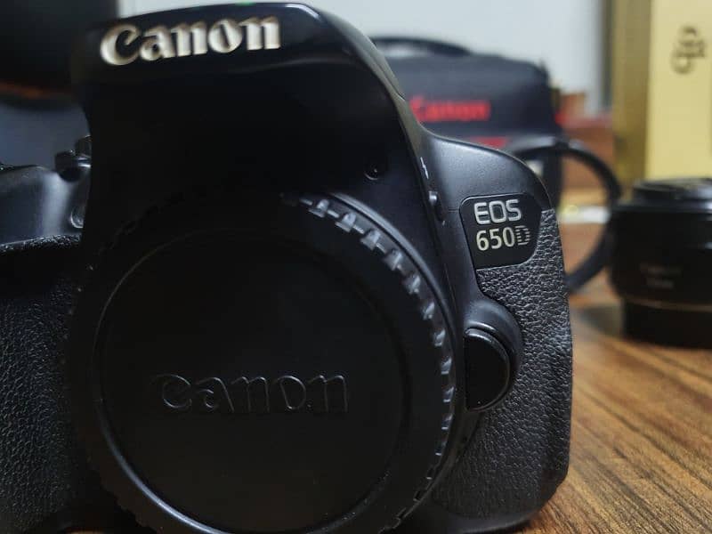 Canon 650d with 50mm 17