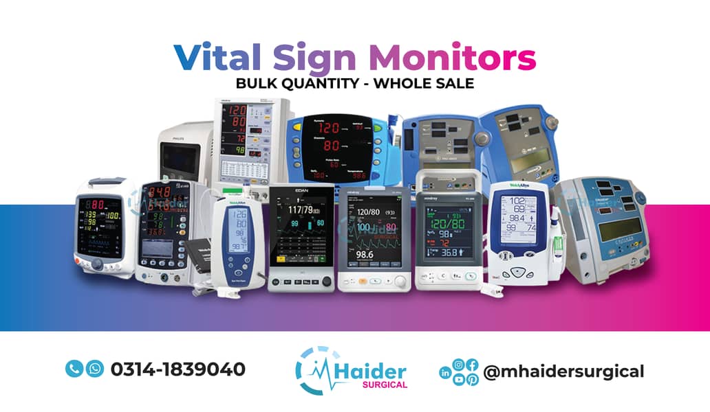 Vital Sign Patient Monitors - Bulk Stock - Wide Range 0