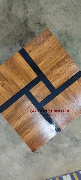 Square 4 Drawer Coffee Table with Extendable Sliding Tabletops 7