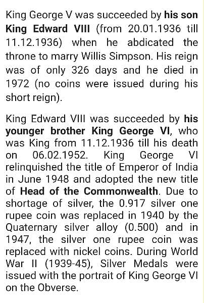 king George V old coin 2