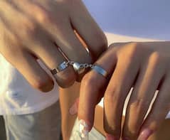 beautiful loveed rings with breslate  for couples