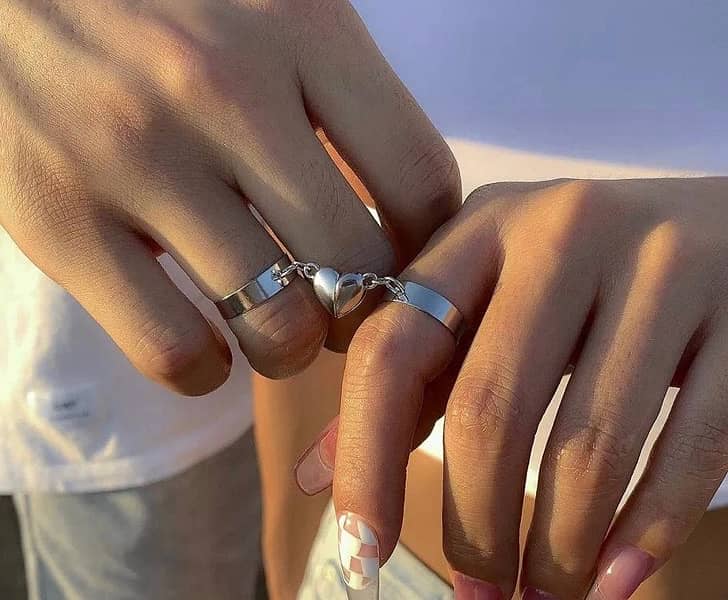 beautiful loveed rings with breslate  for couples 0