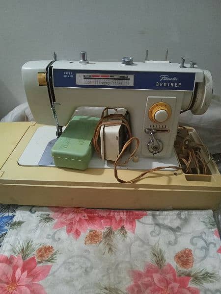 brother automatic sewing machine with cover imported. 1