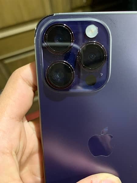 iphone 14 pro max jv deep purple colour 10/10 7