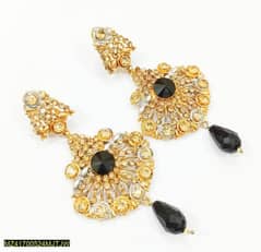 Traditional gold plated earrings