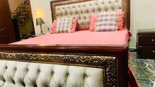Pure Wood Bed Set | Decent Bedroom set