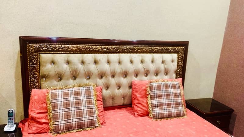Pure Wood Bed Set | Decent Bedroom set 4