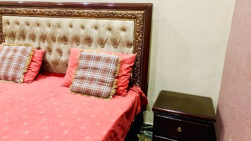 Pure Wood Bed Set | Decent Bedroom set 5