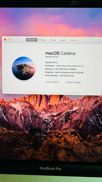 Mac book pro 256 8GB 13.3 Retina Display 9 3