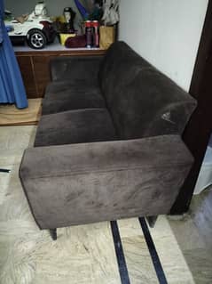 Sofa Set Dark brown velvet cover 5 seater (3+1+1 Seater)