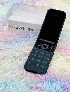 Nokia 2720 flip colour black red silver