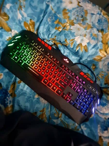 Rii Wired Gaming Keyboard RGB LED Backlight,USB Plug-and-Play 4