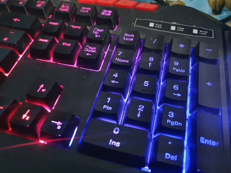 Rii Wired Gaming Keyboard RGB LED Backlight,USB Plug-and-Play 8