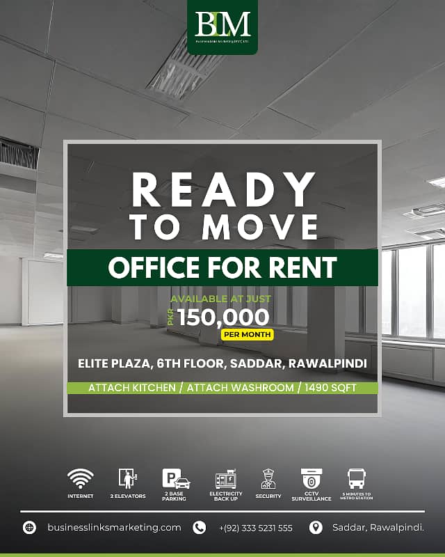75seats fully furnished call center For Rent 0336,0099987 office, software house, IT house 5