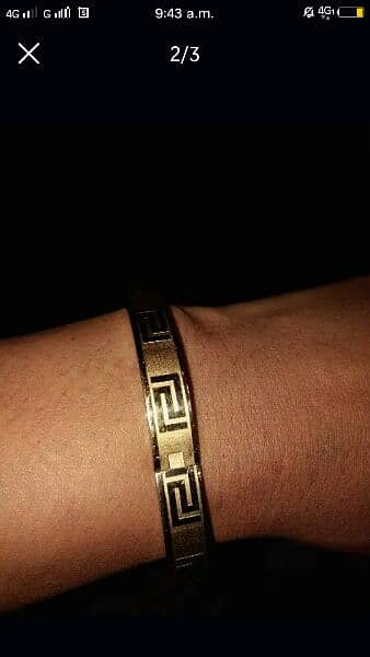 24k gold plated bracelet 1