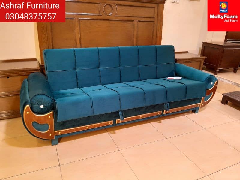 Molty| Sofa Combed|Chair set |Stool| L Shape |Sofa|Double Sofa Cum bed 12