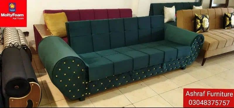 Molty| Sofa Combed|Chair set |Stool| L Shape |Sofa|Double Sofa Cum bed 19