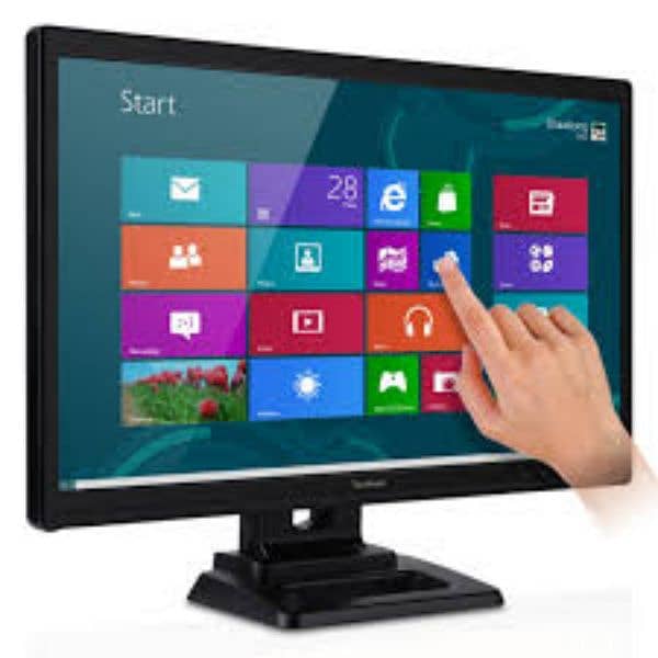 ViewSonic led 24 inch touch hdmi Dvi  bultins peakers 0