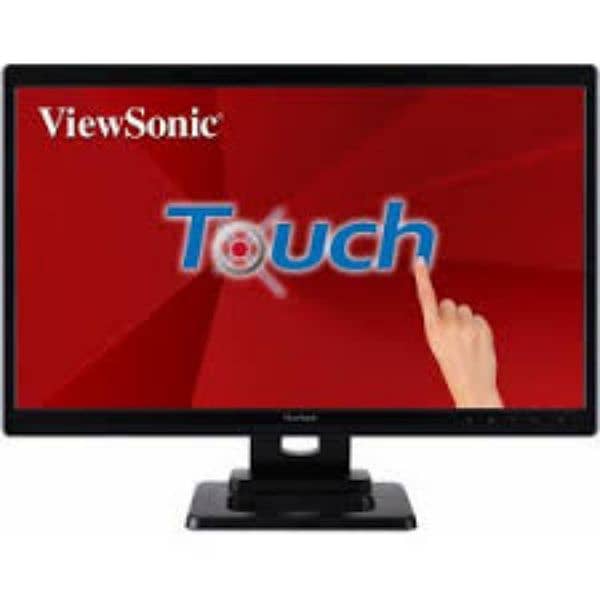 ViewSonic led 24 inch touch hdmi Dvi  bultins peakers 1