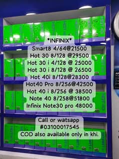 Infinix Hot40i InfinixNote40 & Note30 & Note30 pro Infinix Smart8