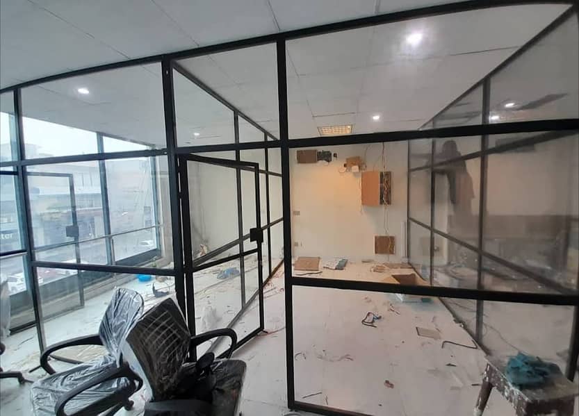 glass work/glass partition/glass door/glass cabine 17