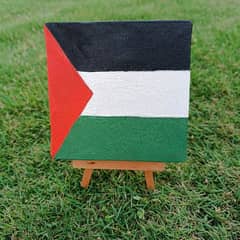 Palestine flag painting