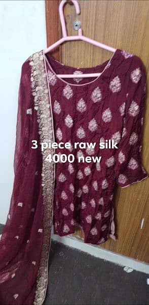 lawn and raw silk dresses on a urgent sell 6