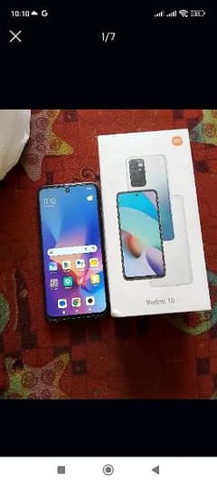 redmi 10 6gb 128 with only box