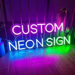 neon sign | couple names | neon light | 3d neon