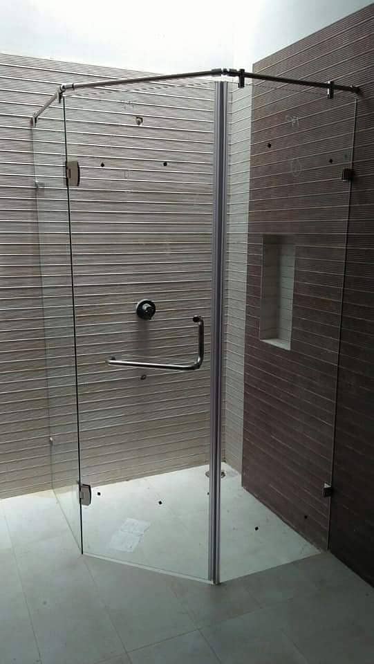 Frameless By-Pass & Sliding Shower Doors/Curbless Neo Angle Shower 0