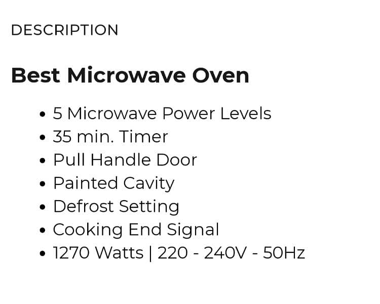 Microwave oven 5