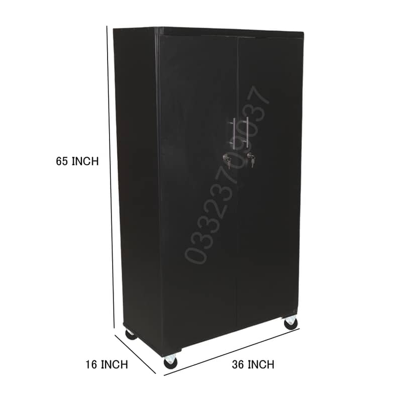 D2 5x2 Wooden Shelfs cupboard cabinet wardrobe almari black 1