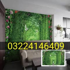 Mural Wall pictures 3D Wallpapers, Window Blinds, Fluted panels.