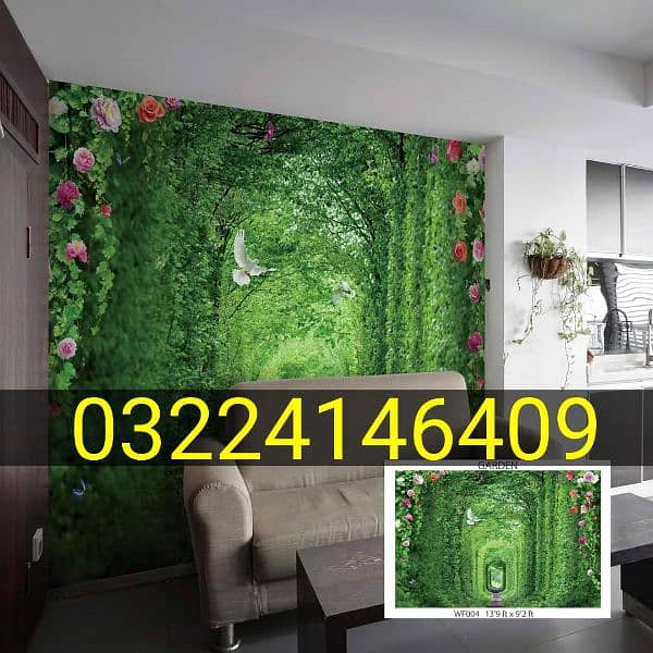 Mural Wall pictures 3D Wallpapers, Window Blinds, Fluted panels. 0