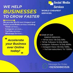 Social Media Services. / Job offer.