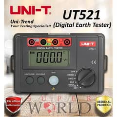 Digital Earth Resistance Tester with 3 Terminal