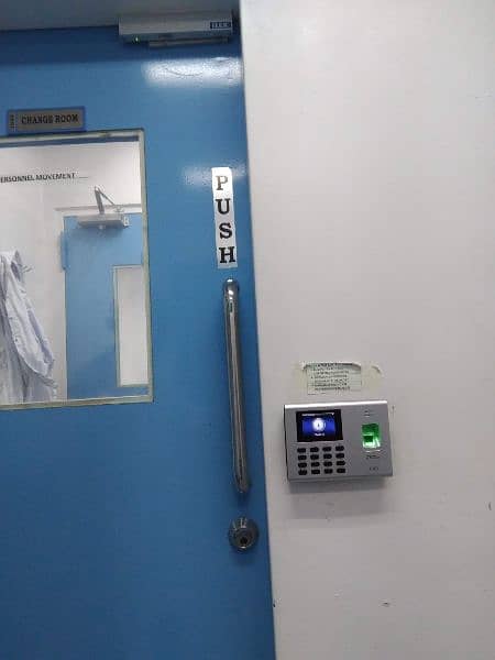 face detection biometric attendance machine with software & door lock 5
