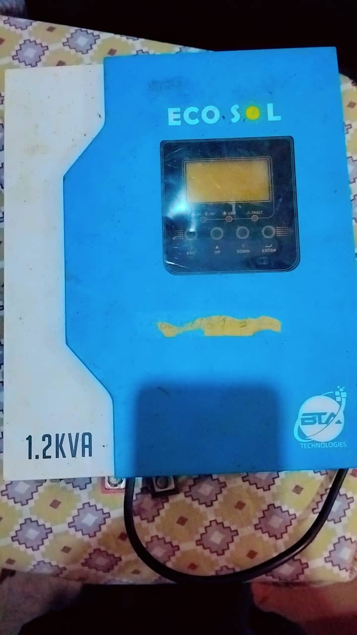 Eco Sol 1.2kva Solar inverter/ups Model: Bat 1.2kva 2