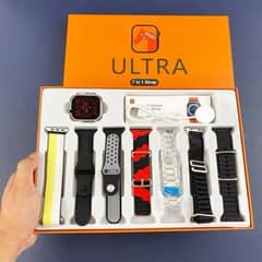 ultra 9 Smart watch with 10 free straps for both men and women