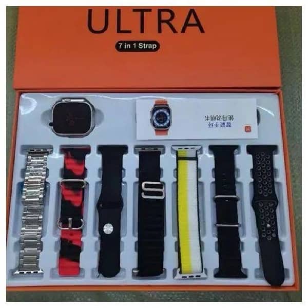 ultra 9 Smart watch with 10 free straps for both men and women 5