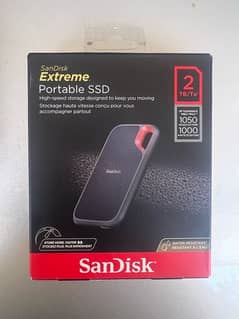 SanDisk Extreme Portable SSD 2TB hard drive brand new packed