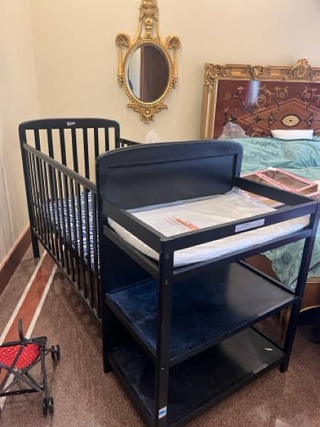 Anna 3 in 1 Full Size Crib & Changing Table Combo 1