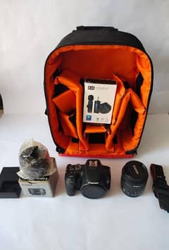Canon 200D with 2 lens dual mic full package