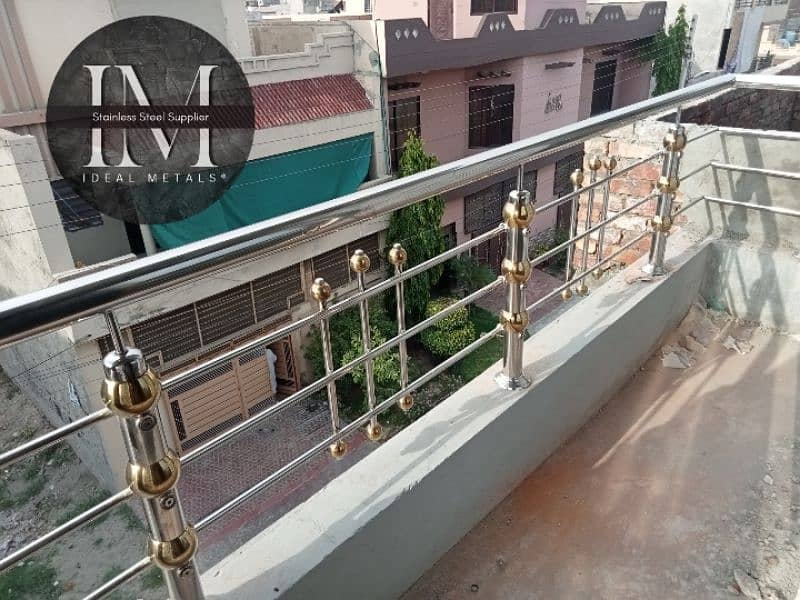 Stainless Steel Railing, Glass railing, Window Grill, Frame, Stairs 8