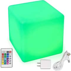 Mr. Go 16-inch Rechargeable LED Cube Chair
